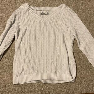 Hollister Cable-Knit V-Neck Sweater
